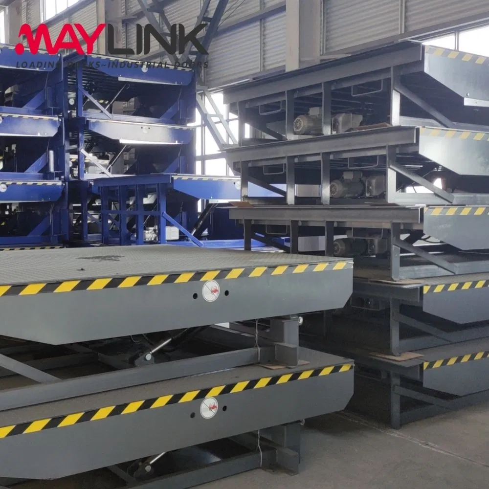 Maylink Durable Dock Plate Leveler with Adjustable Height for Varying Truck Sizes