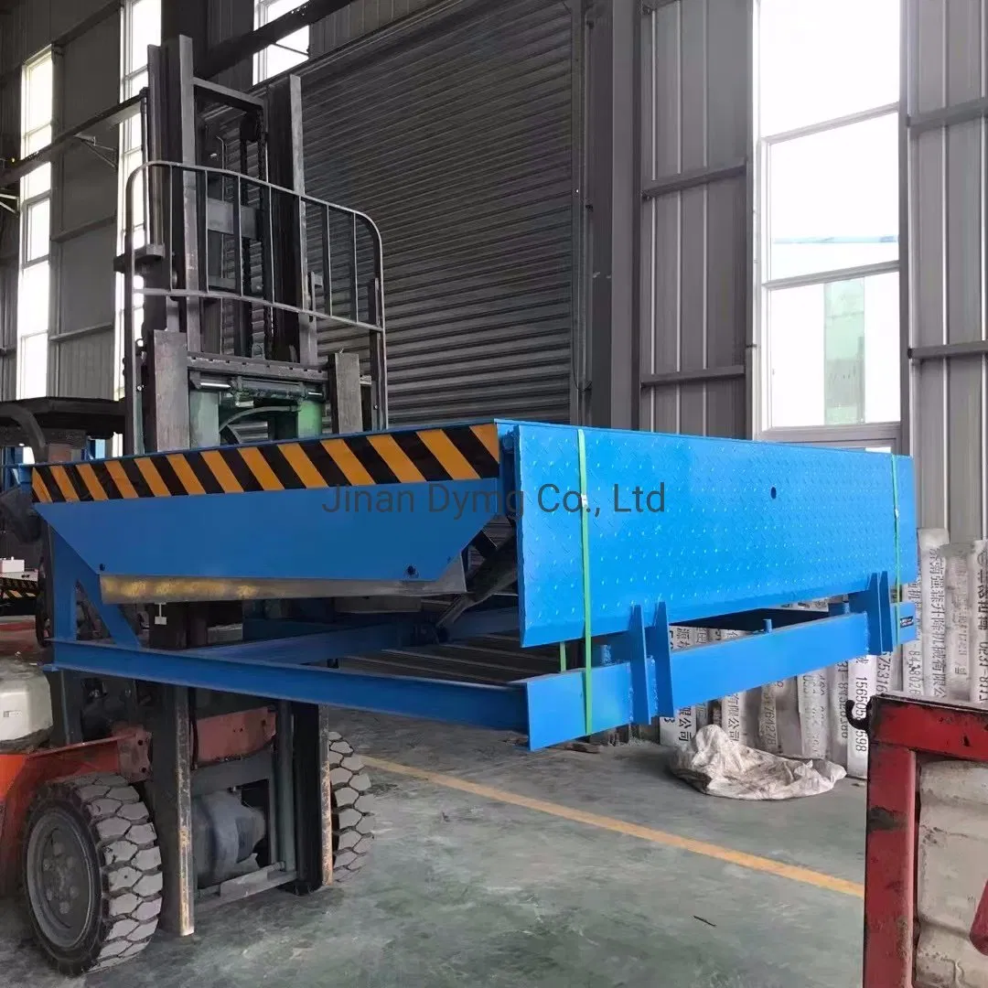 Dymg Warehouse Forklift Electric Cargo Air Bag Dock Leveler for Container