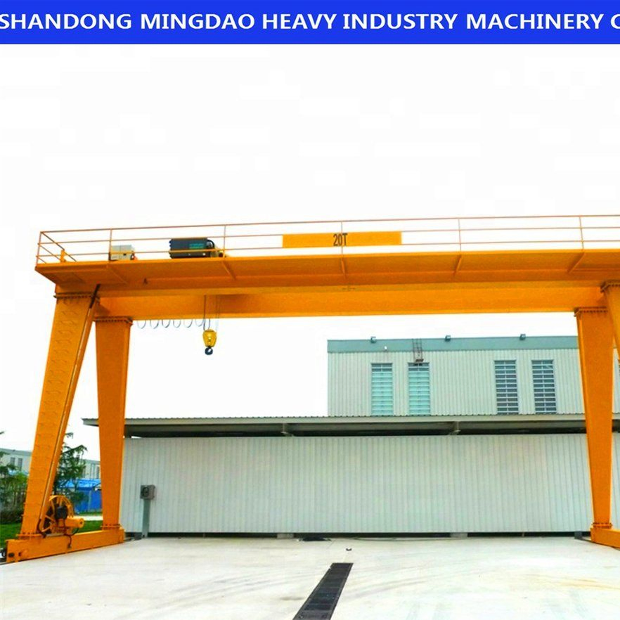 Double Girder Gantry Crane Full Electric Drive System Eco Friendly Operation
