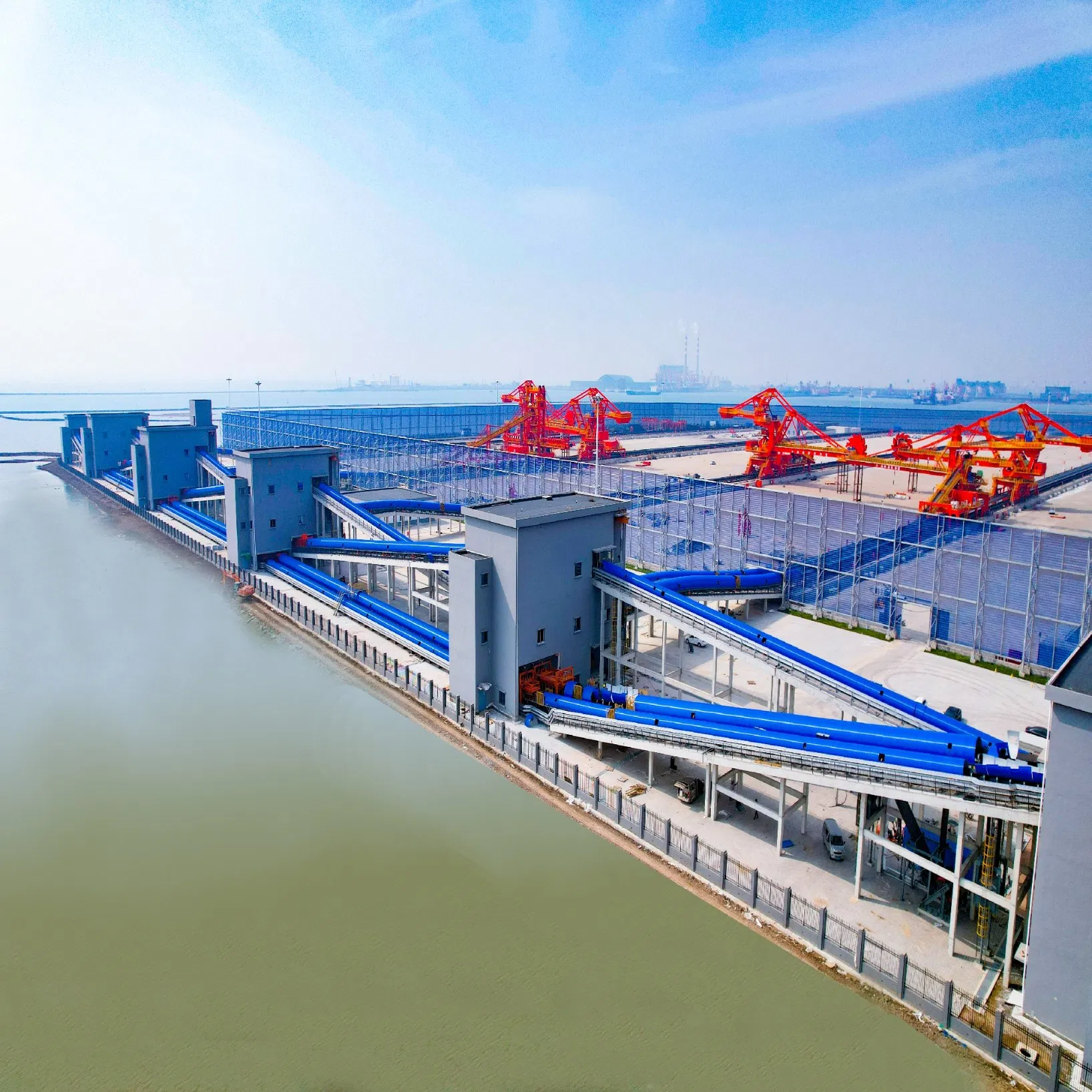 Heavy-Duty Industrial Conveying Belt Conveyor System for Efficient Bulk Material Handling