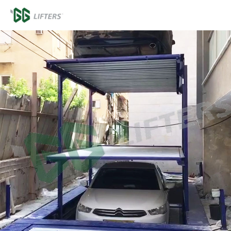 Motor driven customized underground parking system mechanical double parking car lift pit
