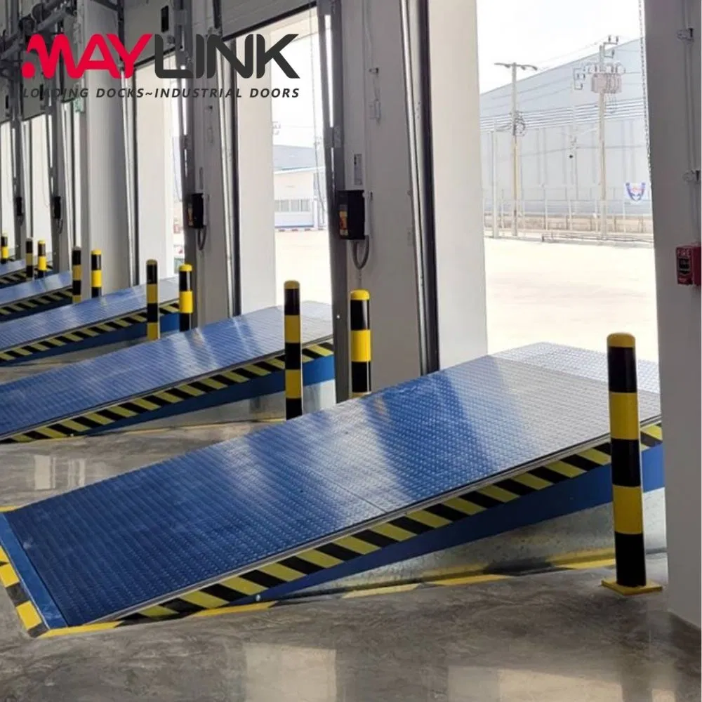 Maylink Heavy Duty Loading Dock Leveler with Non-Slip Steel Surface for Safe Truck Access