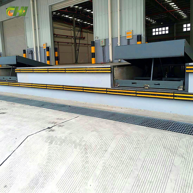 Heavy Duty Station Aluminum Portable Container Loading Dock Ramp HP Series Hydraulic Dock Leveler 20t for Truck