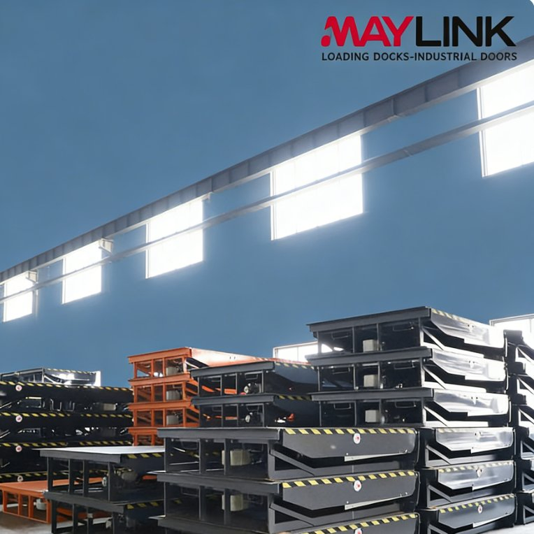 Maylink Electro-Hydraulic Automatic Steel Fixed Ramp System Cold Storage Application Dock Leveler