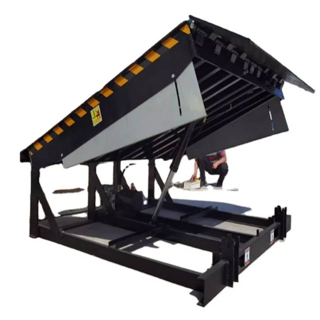 6 Ton 10 Ton Adjusted Hydraulic Towable Dock Leveler Fixed Container Loading Ramp Platform