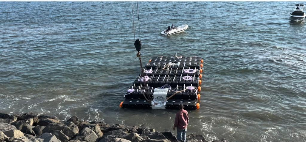 Floating Platform with Colorful Plastic Cube Floating Dock