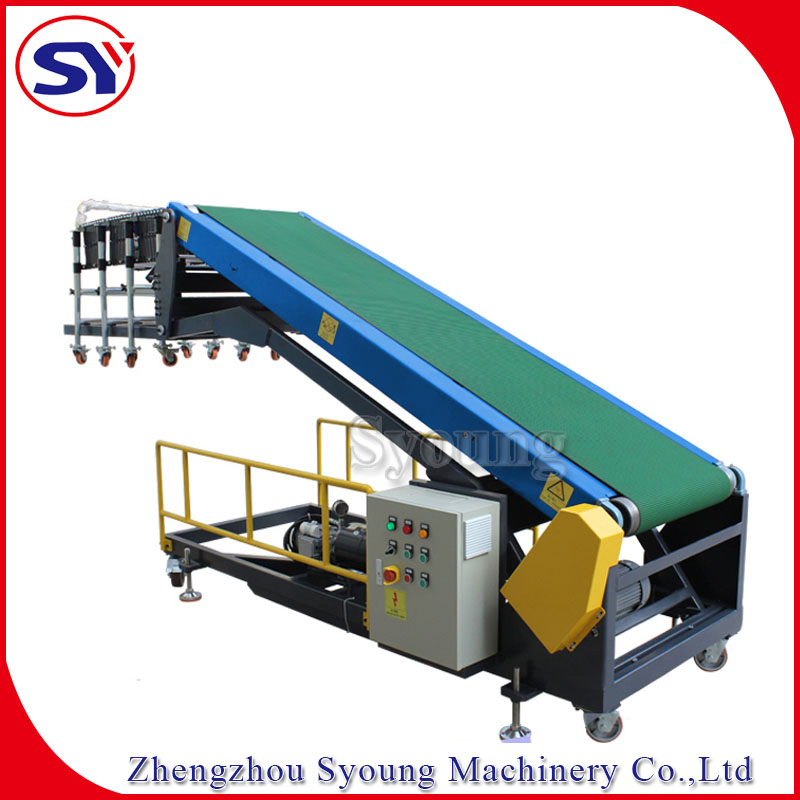 Powered Vehicle Truck Loading Unloading Conveyor System