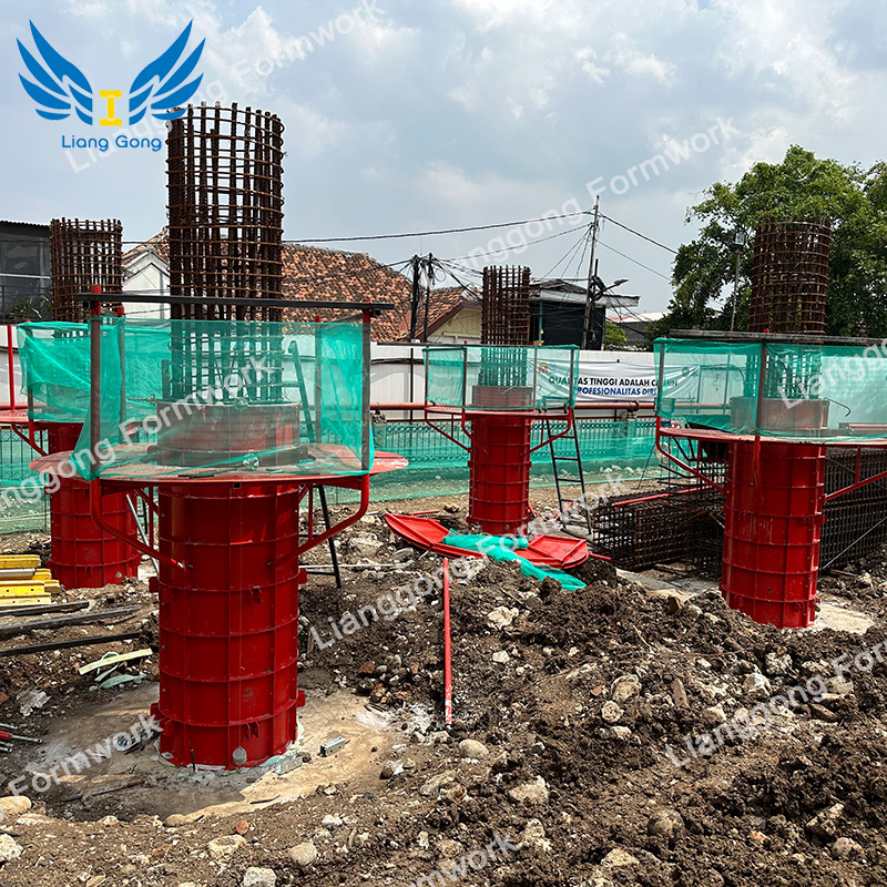 Lianggong Quality Custom Bridge Steel Column Pier Formwork System From China