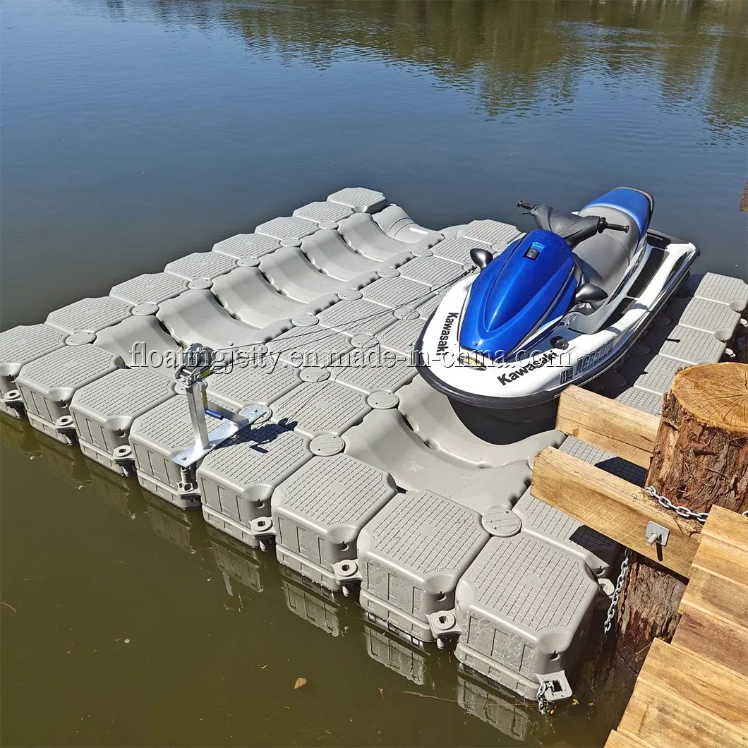 HDPE Floating Pontoon Bridge Cubes Plastic Modular Platform System for Boat Jetski Jetty