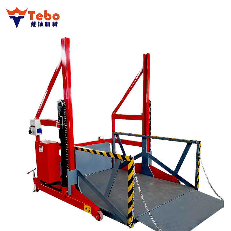 Mobile Loading Platform with Dock Ramp for Warehouse Loading and Unloading