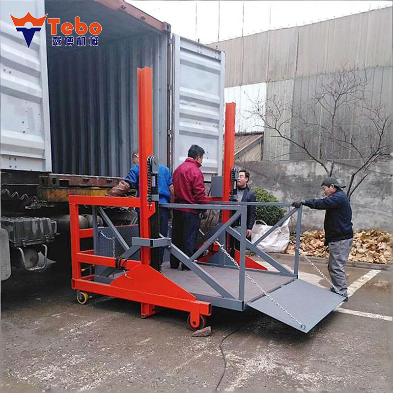 Container Loading Ramp for Truck Unloading Platform Without Fixed Dock