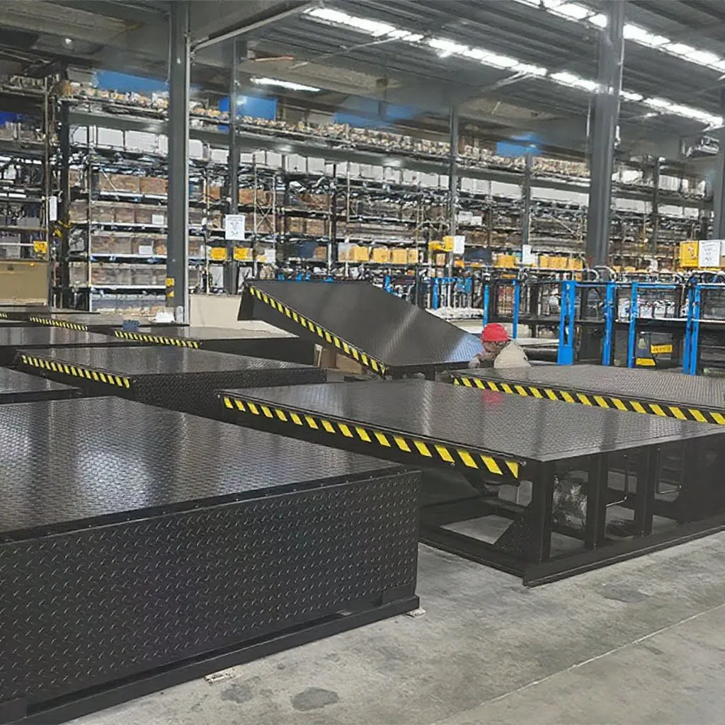 Pit Mounted Hydraulic Dock Leveler with Anti Slip Platform for Safe Loading Docks