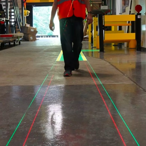 Warehouse Virtual Floor Marking Line Light Outdoor Laser Docking System for Rugged Environments