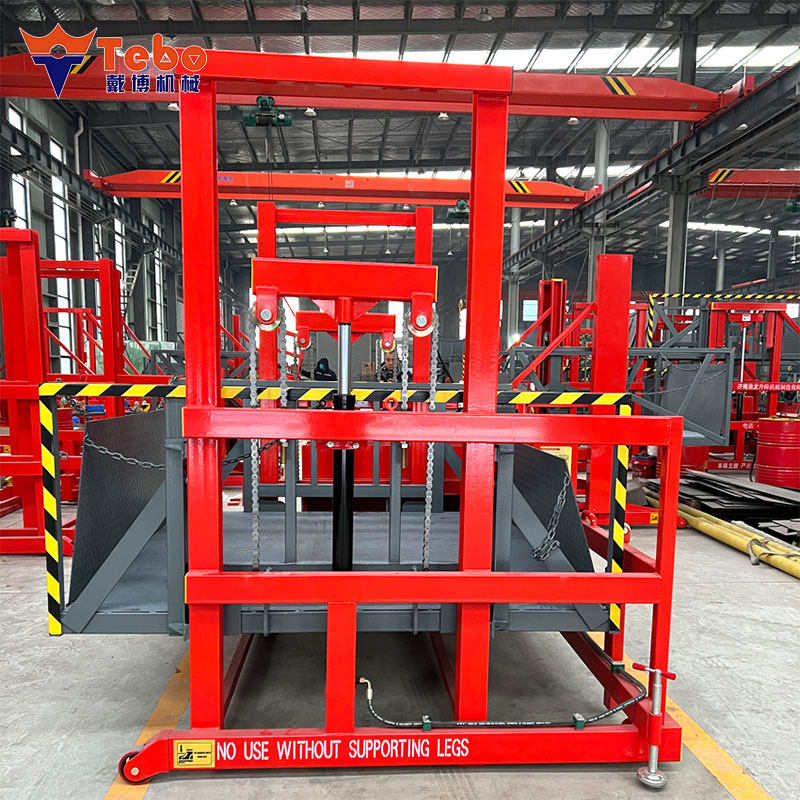 Container Loading Ramp for Truck Unloading Platform Without Fixed Dock