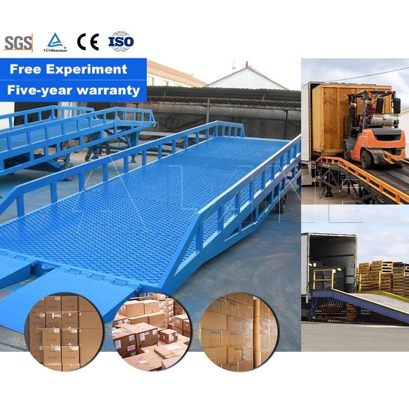 Dock Ramp Sunrise Dcqy10 10ton Adjustable Mobile Container Ramp Load Dock Ramp with Factory Price