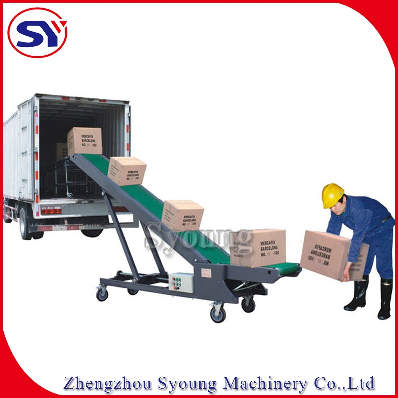 Powered Vehicle Truck Loading Unloading Conveyor System