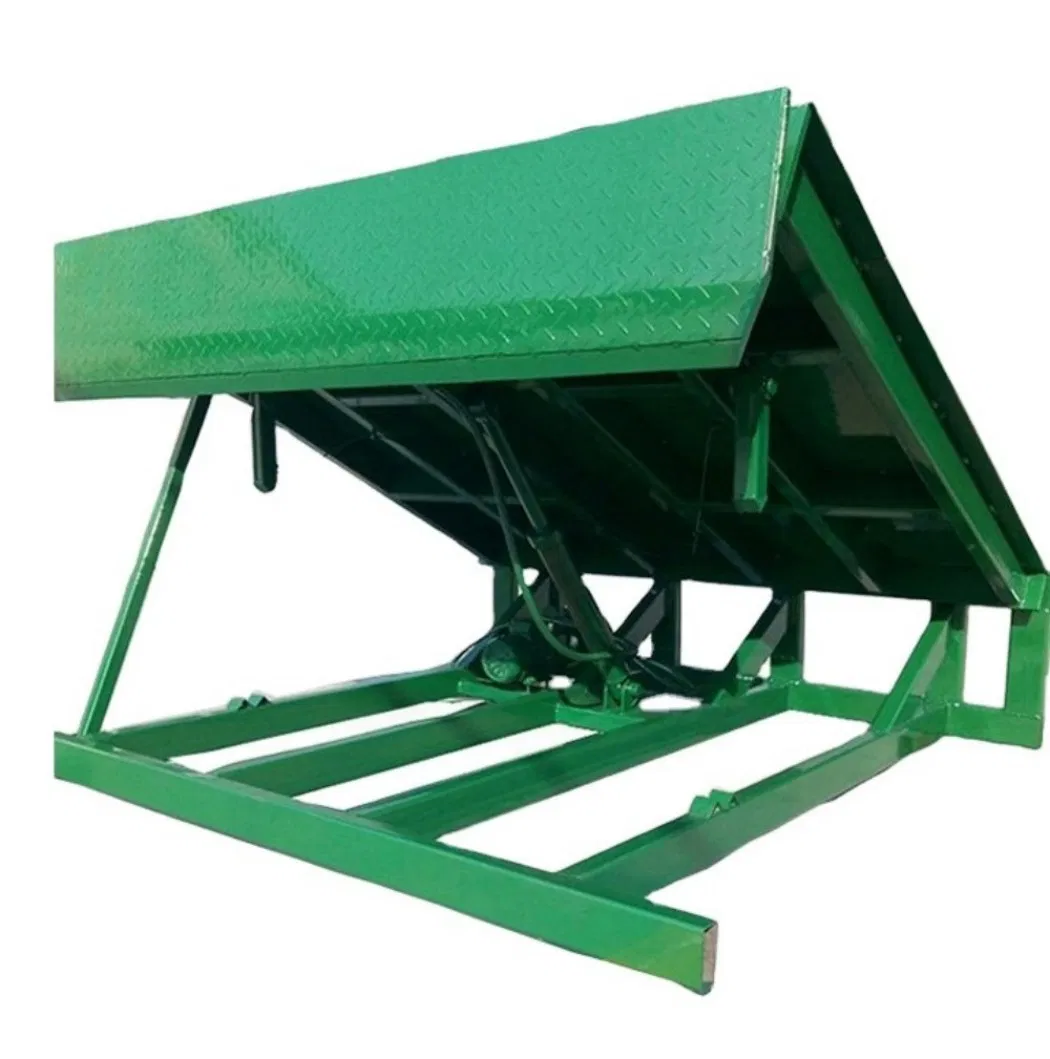 Custom 8 10 12 15 Ton Hydraulic Power Dock Leveler Airbag Vertical Standing Telescopic Mechanical Stationary Fixed Loading Ramp
