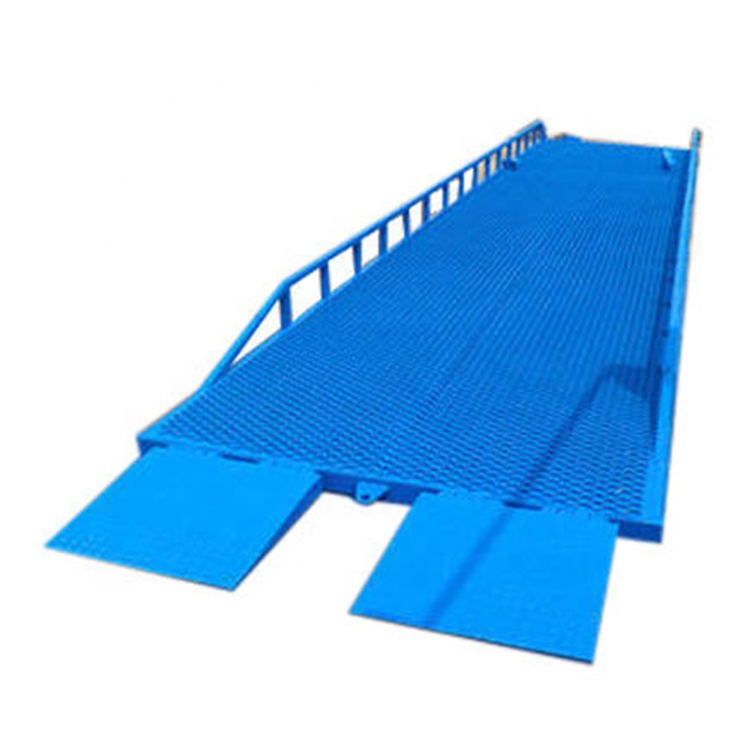 Movable Manual Hydraulic Dock Yard Forklift Container Loading Ramp Slope Platform