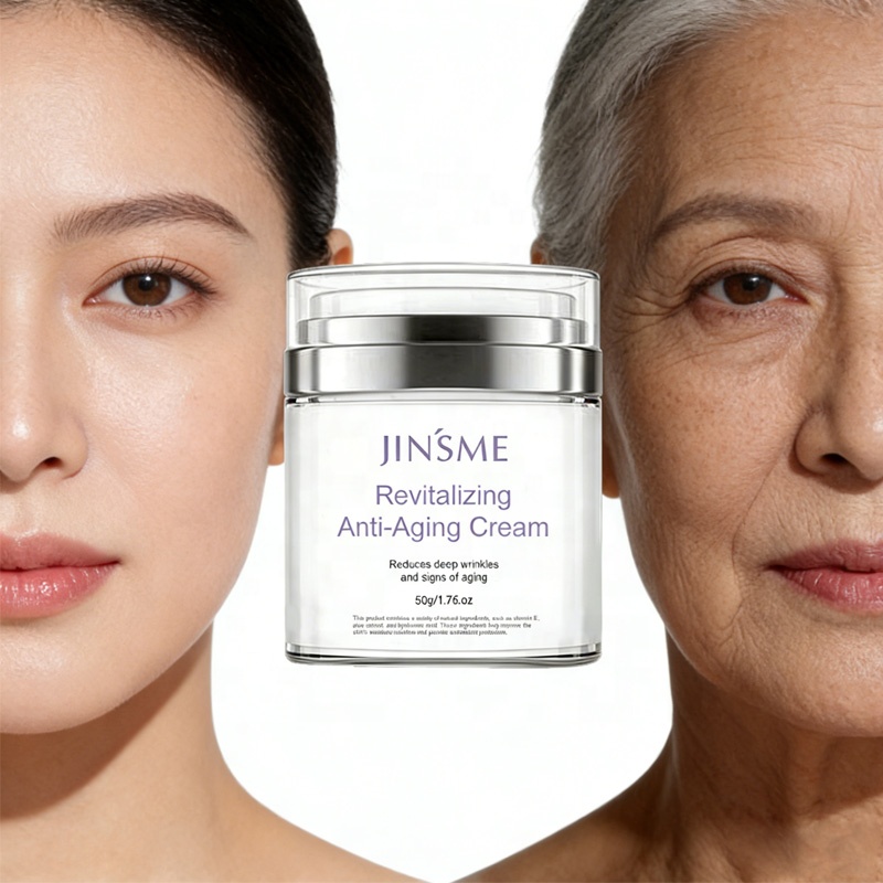 Private Label OEM Anti Wrinkle Face Cream Fragrance Free Hyaluronic Acid Anti Aging Moisturizer For Mature Skin