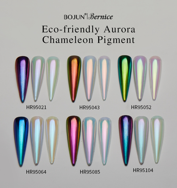 Cosmetic Grade Eco-friendly Solvent Resistant Transparent Chameleon Powder Moonlight Aurora Pigment for Nail Art Make-up