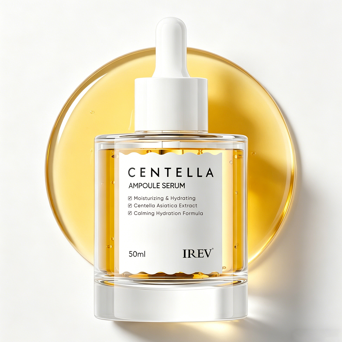 Private Label Madagascar Centella Asiatica Ampoule Facial Serum Soothes Acne Prone And Sensitive Skin