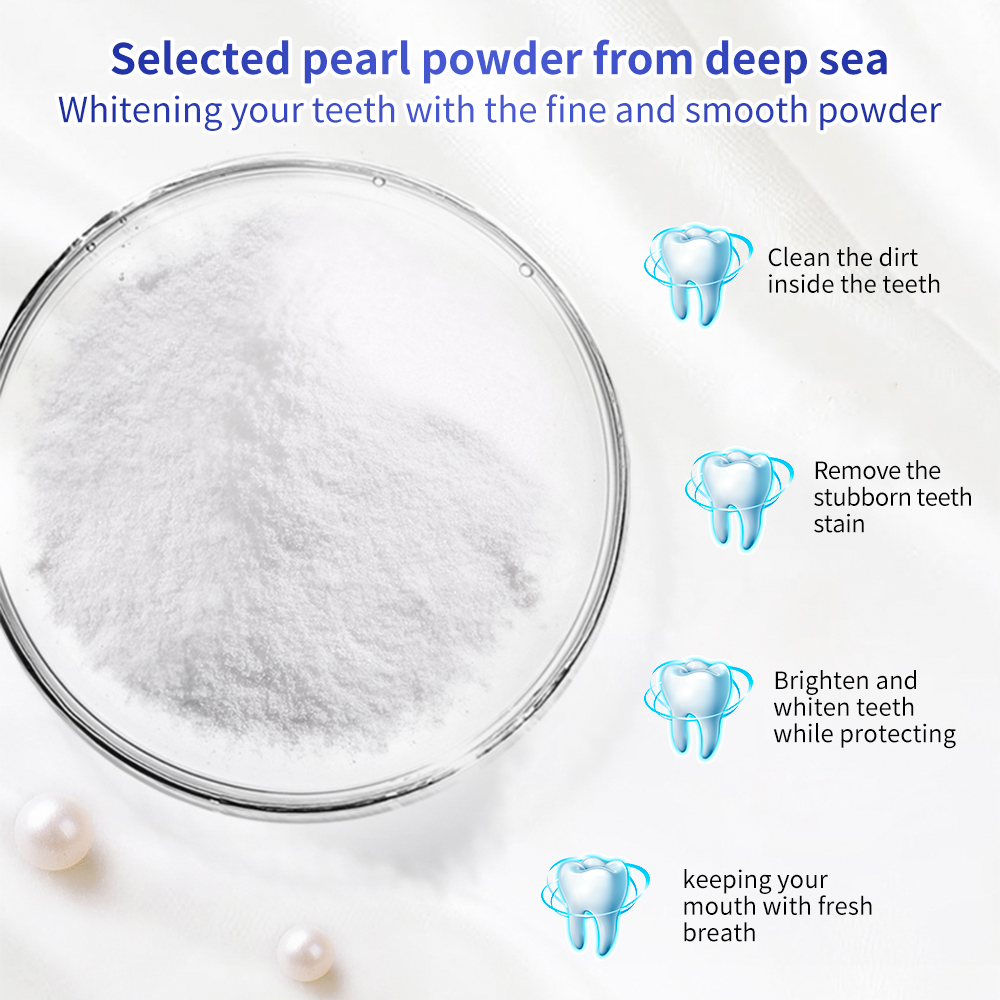 Breylee Pearl Teeth Whitening Powder Teeth Stain Remover Brightening Oral Refreshing Replace Toothpaste