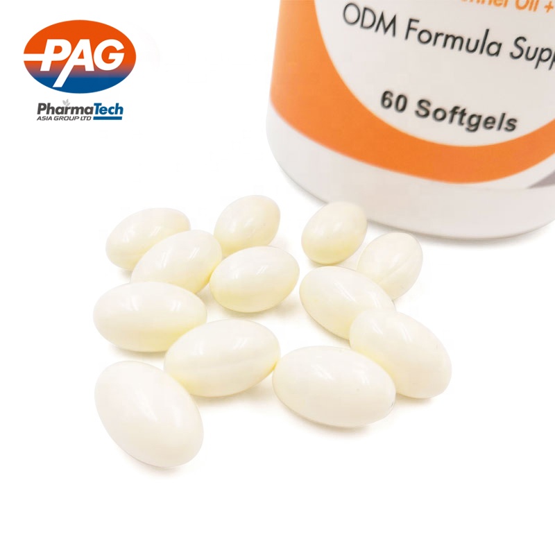Food Grade Vitamina Biotin Coconut Oil Softgel Capsule For Hair Nail And Skin