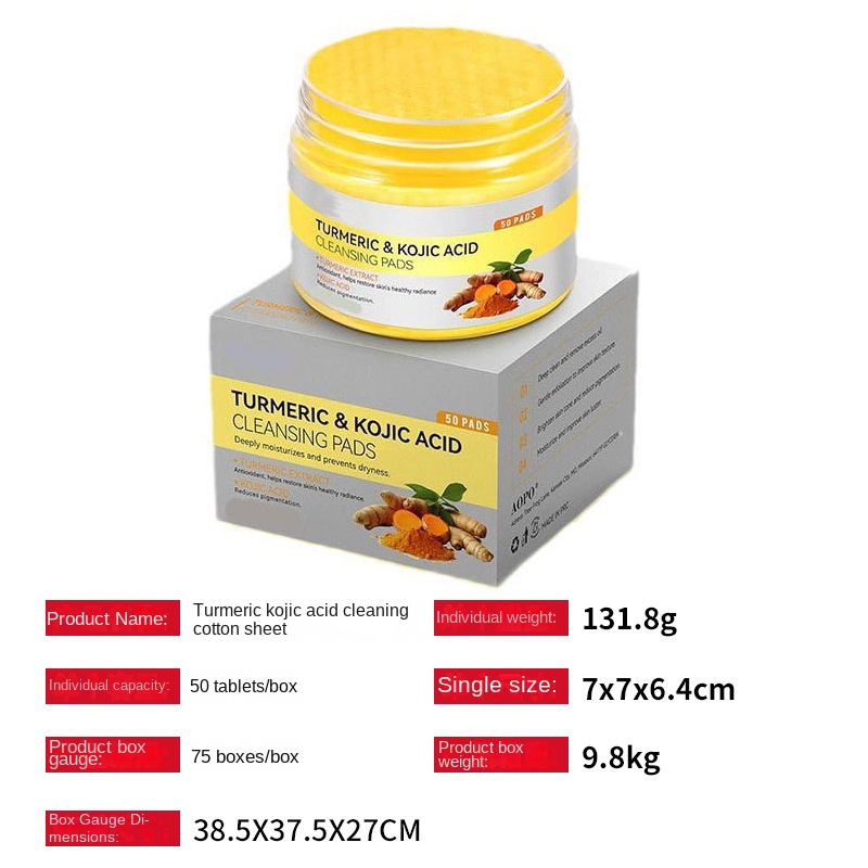 Turmeric Kojic Acid Exfoliating Cleansing Gasket Water-Based