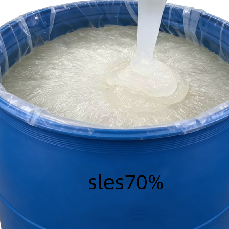 High Quality 70% Concentration SLES Sodium Lauryl Ether Sulfate Anionic Surfactant Detergent Foaming Material