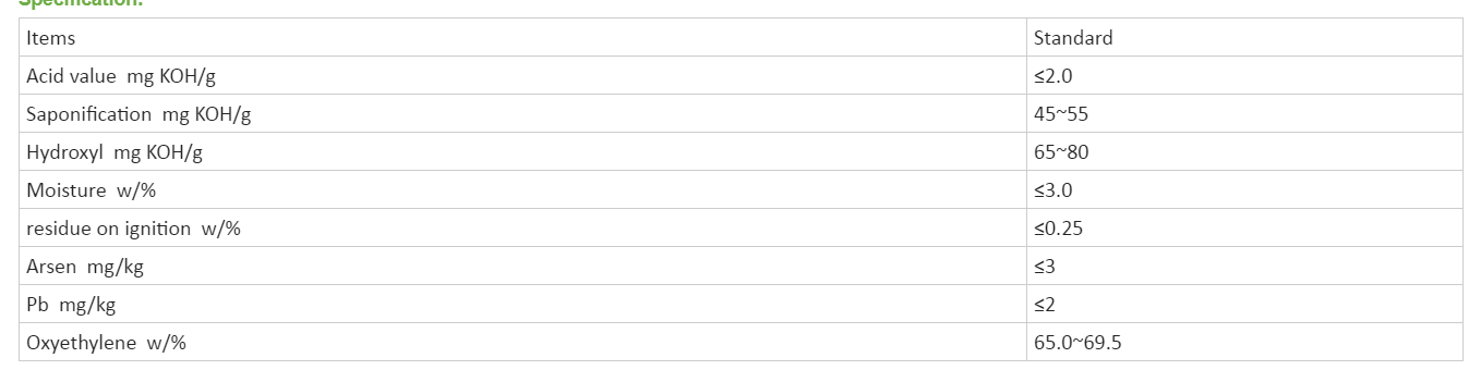 Product Specification