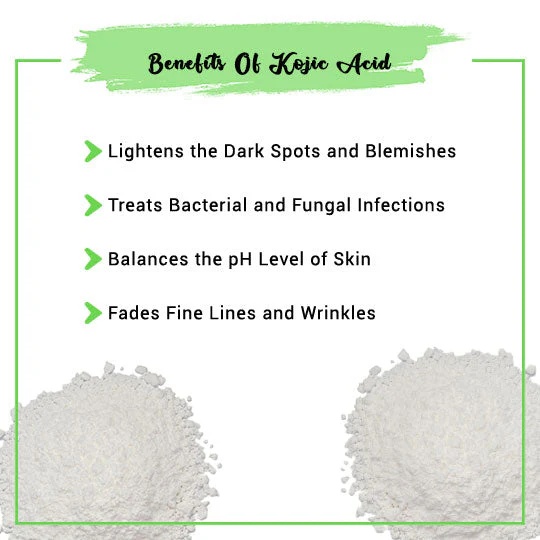 Cosmetic Ingredients Skin Care Whitening Cosmetics Grade 99% Kojic Acid Powder