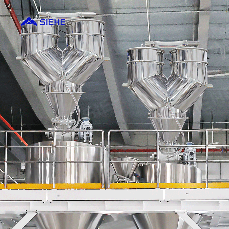 Surfactants Detergents Solid Powder Additives 150T Per Day Production Equipment Horizontal Plough Multi-Phase Blending Mixer