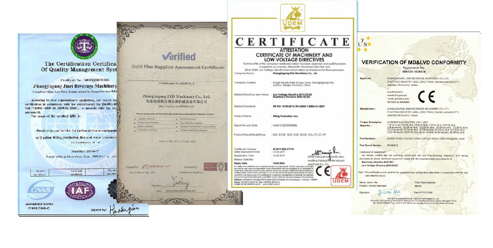 Certificates