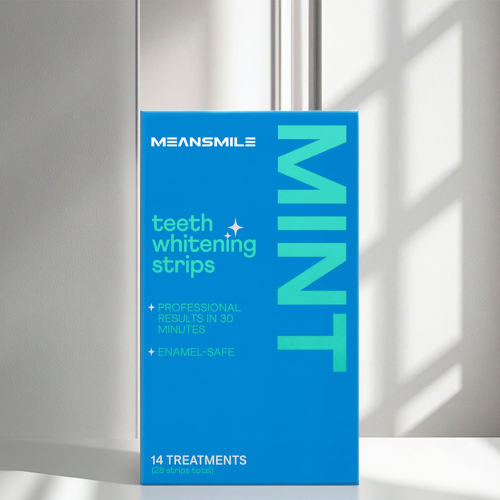 On Sale Natural Whitening Ingredients Oral Care Mint Flavor No Sensitive Box Packed 14 Treatments Teeth Whitening Strips at Home