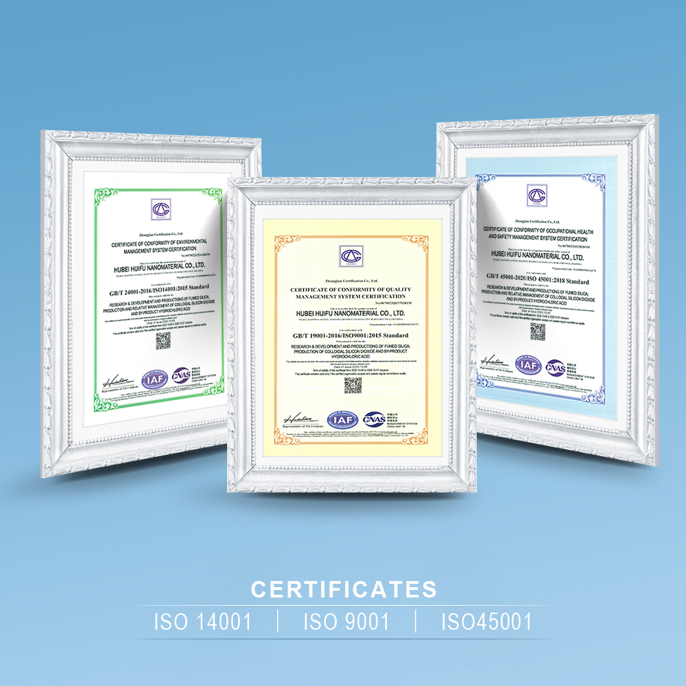 China Industrial Grade Hydrophobic Fumed Silica HB-139 Nano Materials Factory Price For Cosmetics ISO Certified
