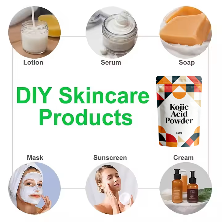 Cosmetic Ingredients Skin Care Whitening Cosmetics Grade 99% Kojic Acid Powder