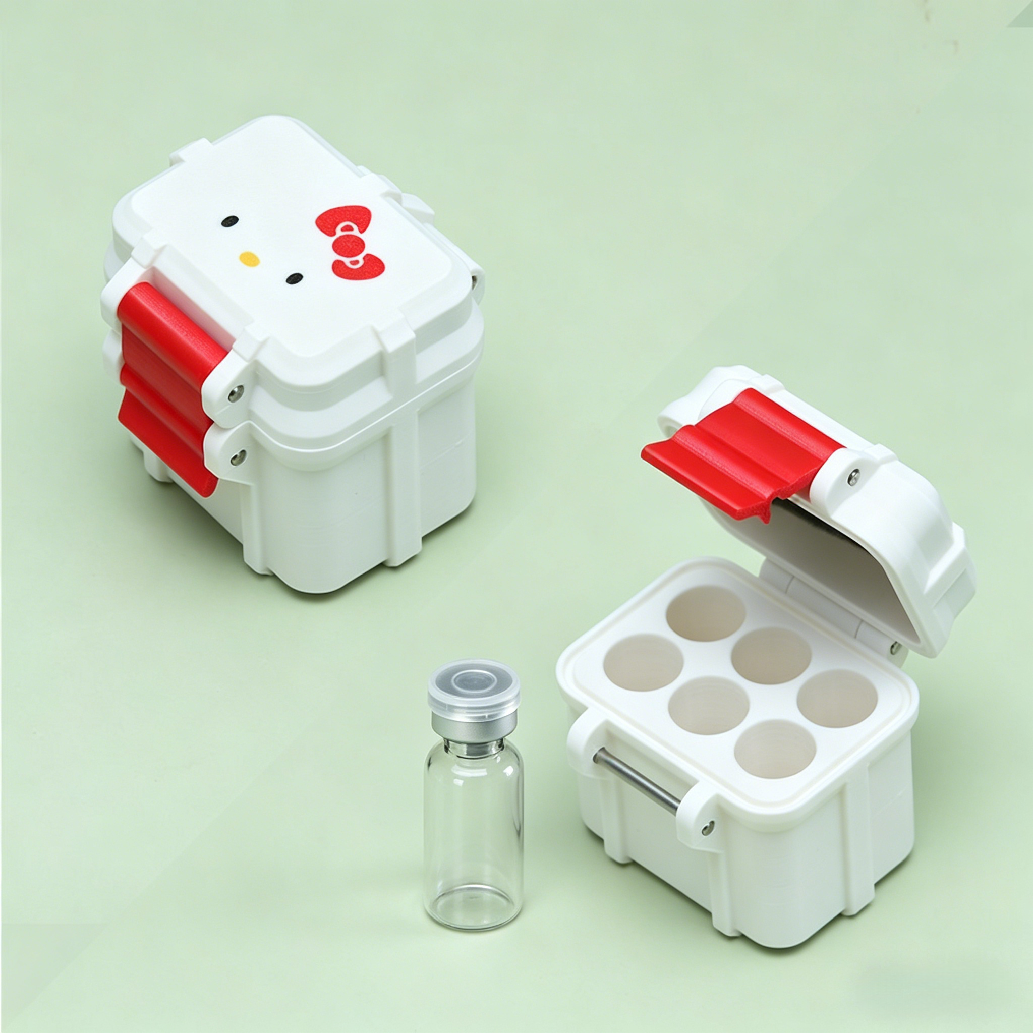 Peptide Vial Boxes PP Plastic High Quality Lab Clinical Research Storage Containers Bulk Wholesale OEM