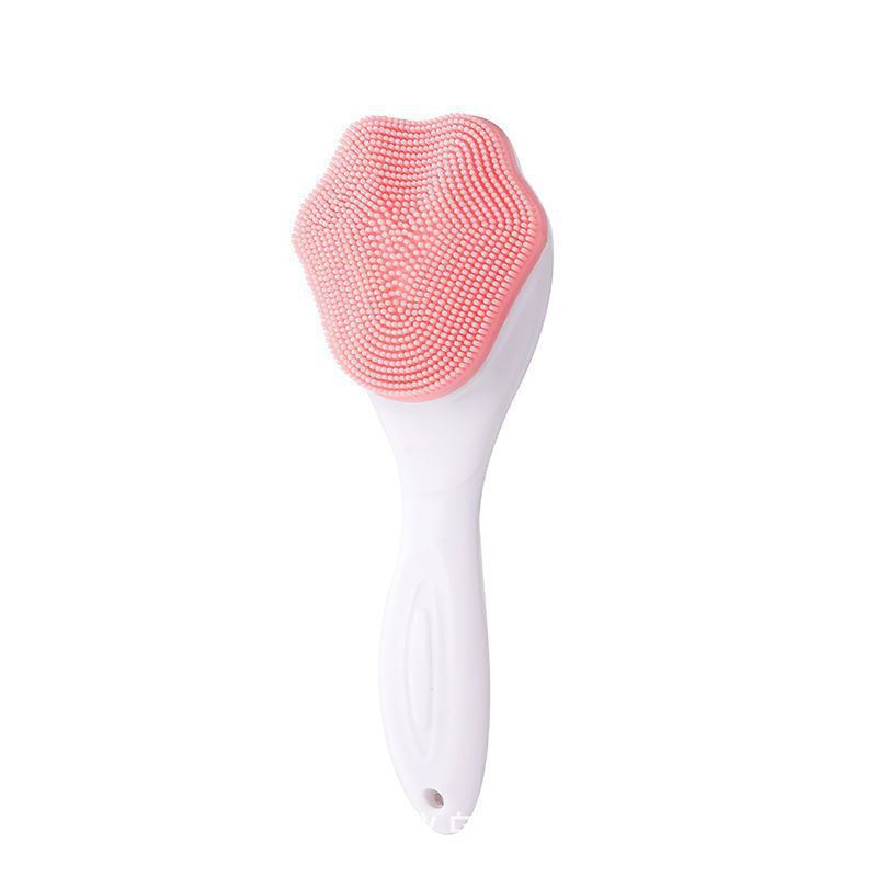 Silicone Facial Cleansing Brush Manual Massage Facial Brush Soft Bristles Exfoliator Double Sided Face Wash Brush