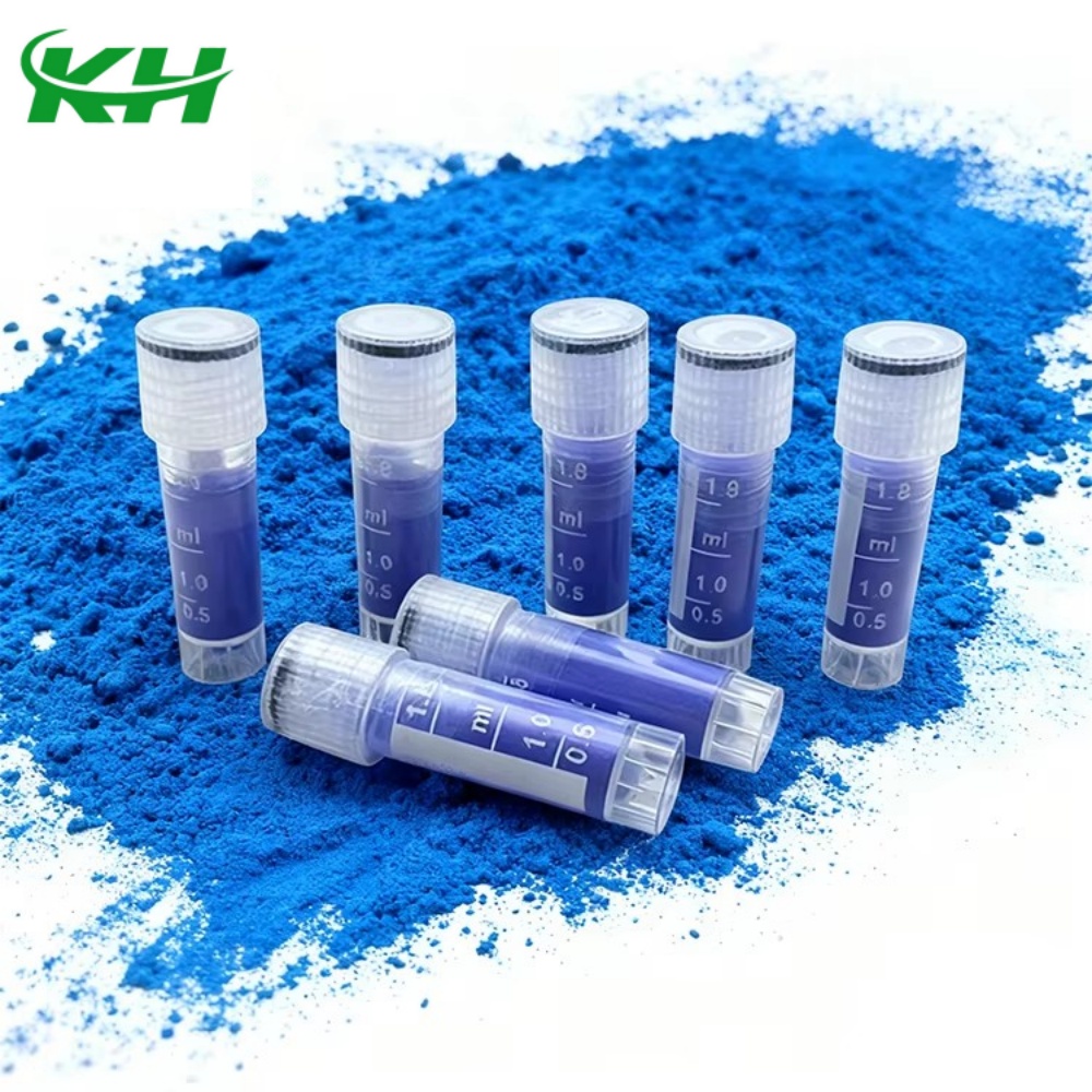 High-quality GHK-CU Powder Blue Copper Peptide, Cosmetic Grade Copper Peptide.CAS 89030-95-5/49557-75-7