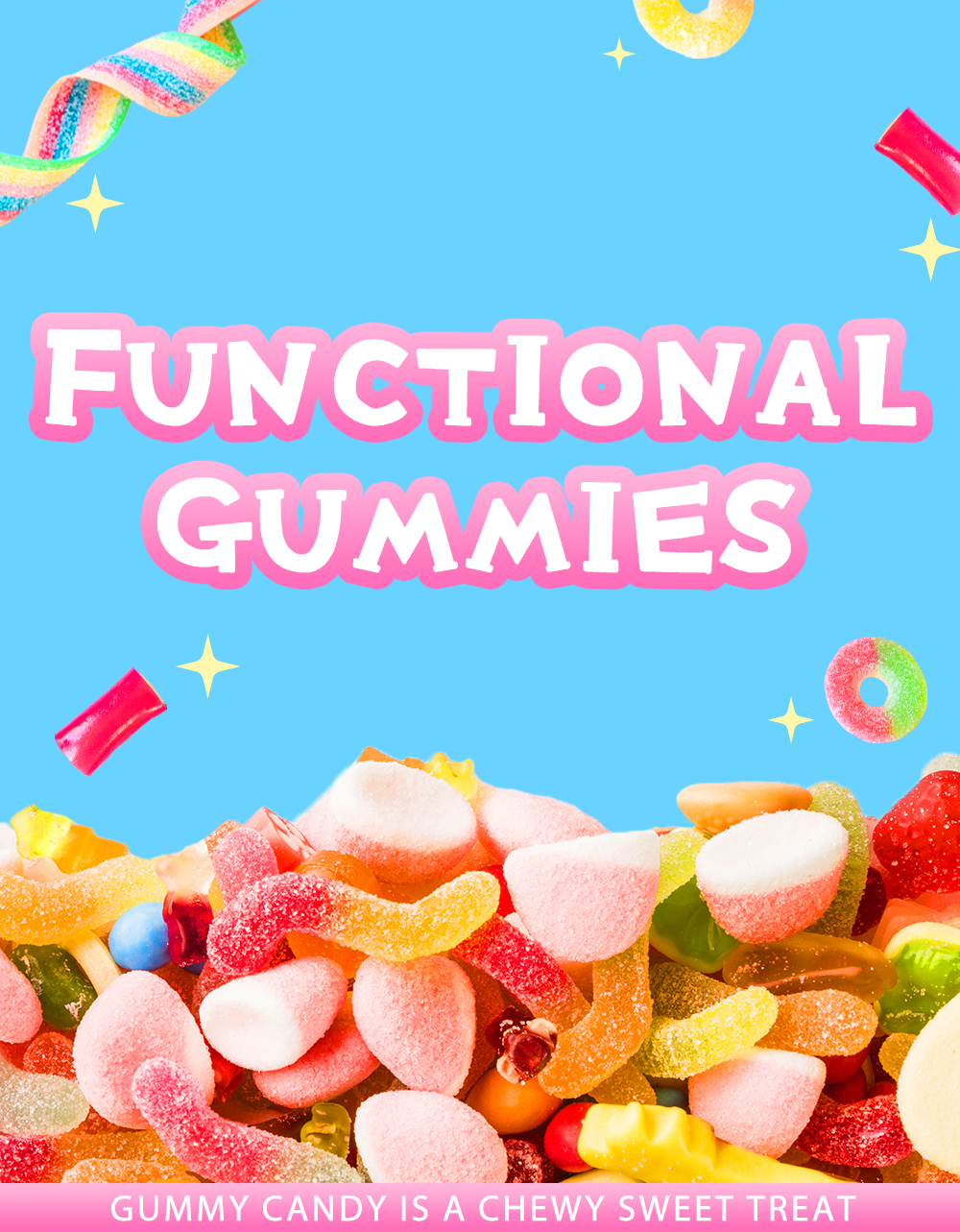 Premium dietary supplement gummies