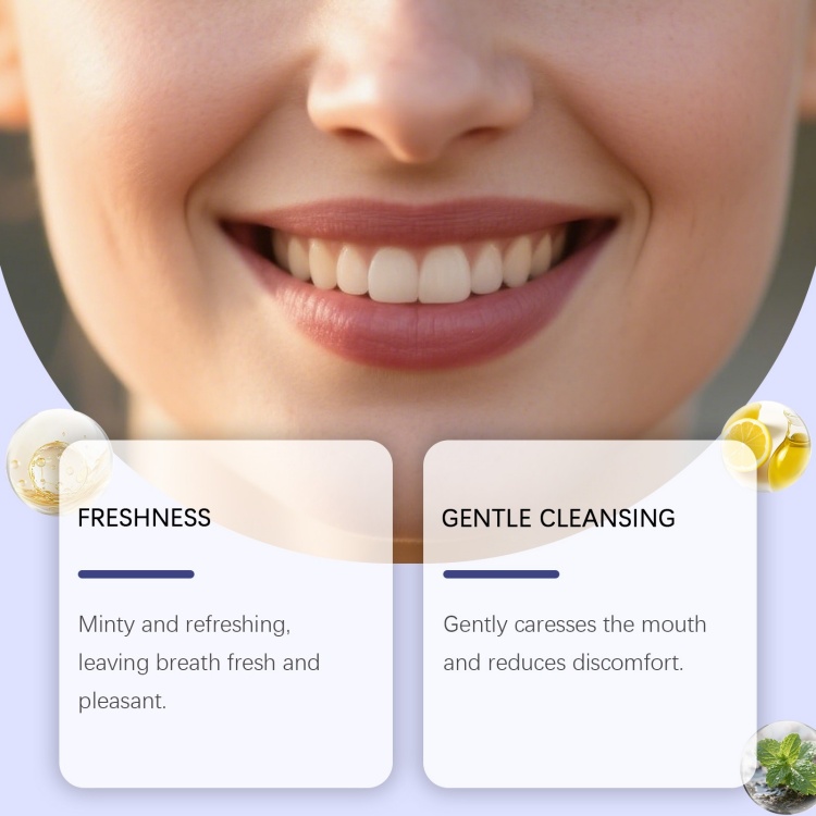 Custom Logo Popular Alcohol Free Removal Teeth Whitening 237ml Private Label Stain Mouthwash