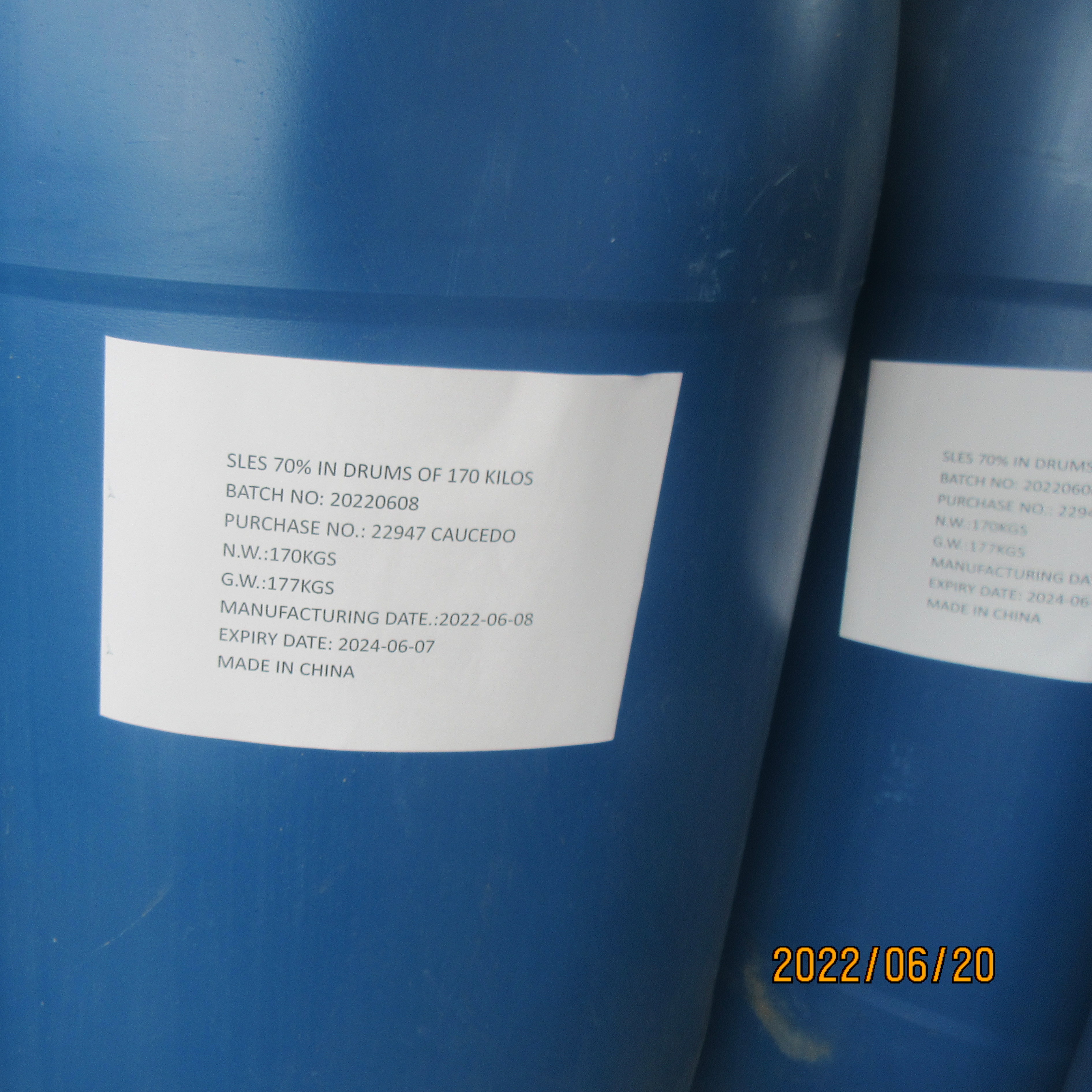 SLES 70% for Detergent Raw Material