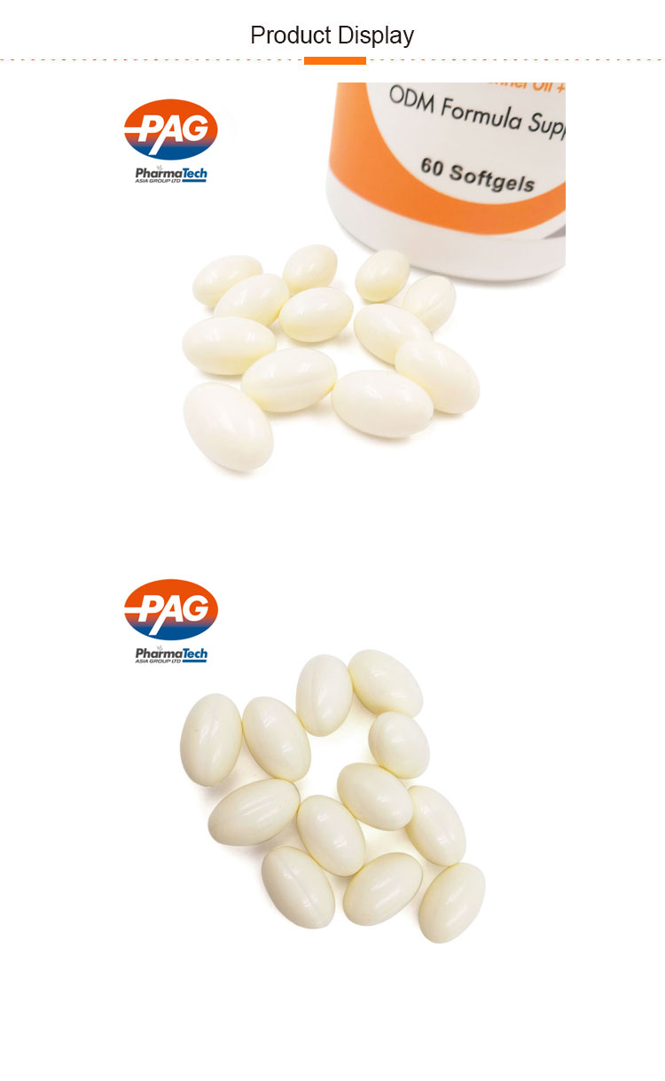 Food Grade Vitamina Biotin Coconut Oil Softgel Capsule for Hair Nail and Skin
