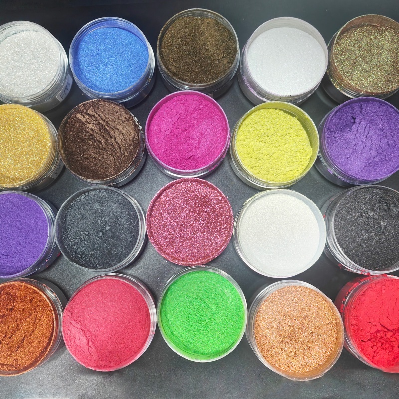 Glitter powder product display