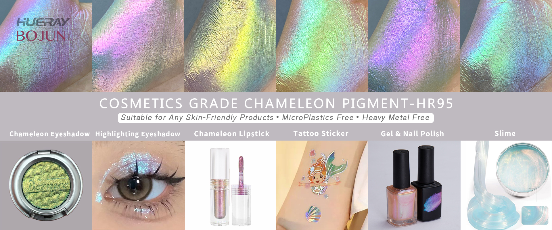 Cosmetic Grade Eco-friendly Solvent Resistant Transparent Chameleon Powder Moonlight Aurora Pigment for Nail Art Make-up