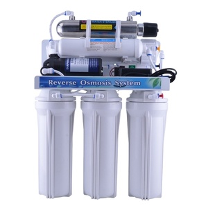 6 Stage Tankless Electric RO Filter System With UV Light For Household &amp; Hotel Use Plastic Construction Water Purification