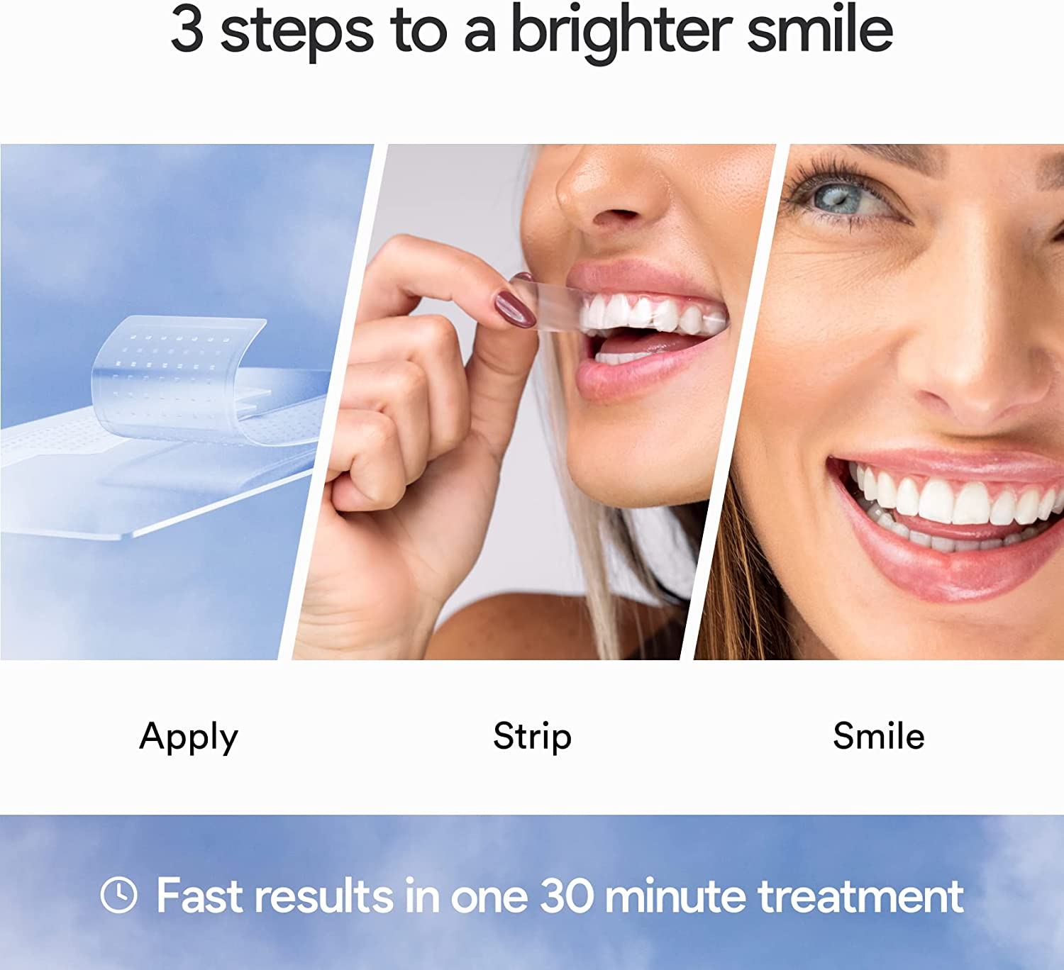 On Sale Natural Whitening Ingredients Oral Care Mint Flavor No Sensitive Box Packed 14 Treatments Teeth Whitening Strips at Home