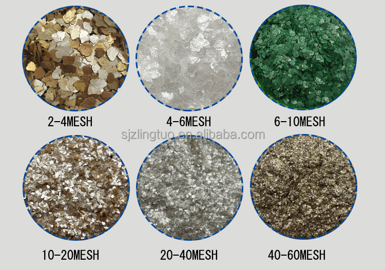 Silver white Mica Flakes