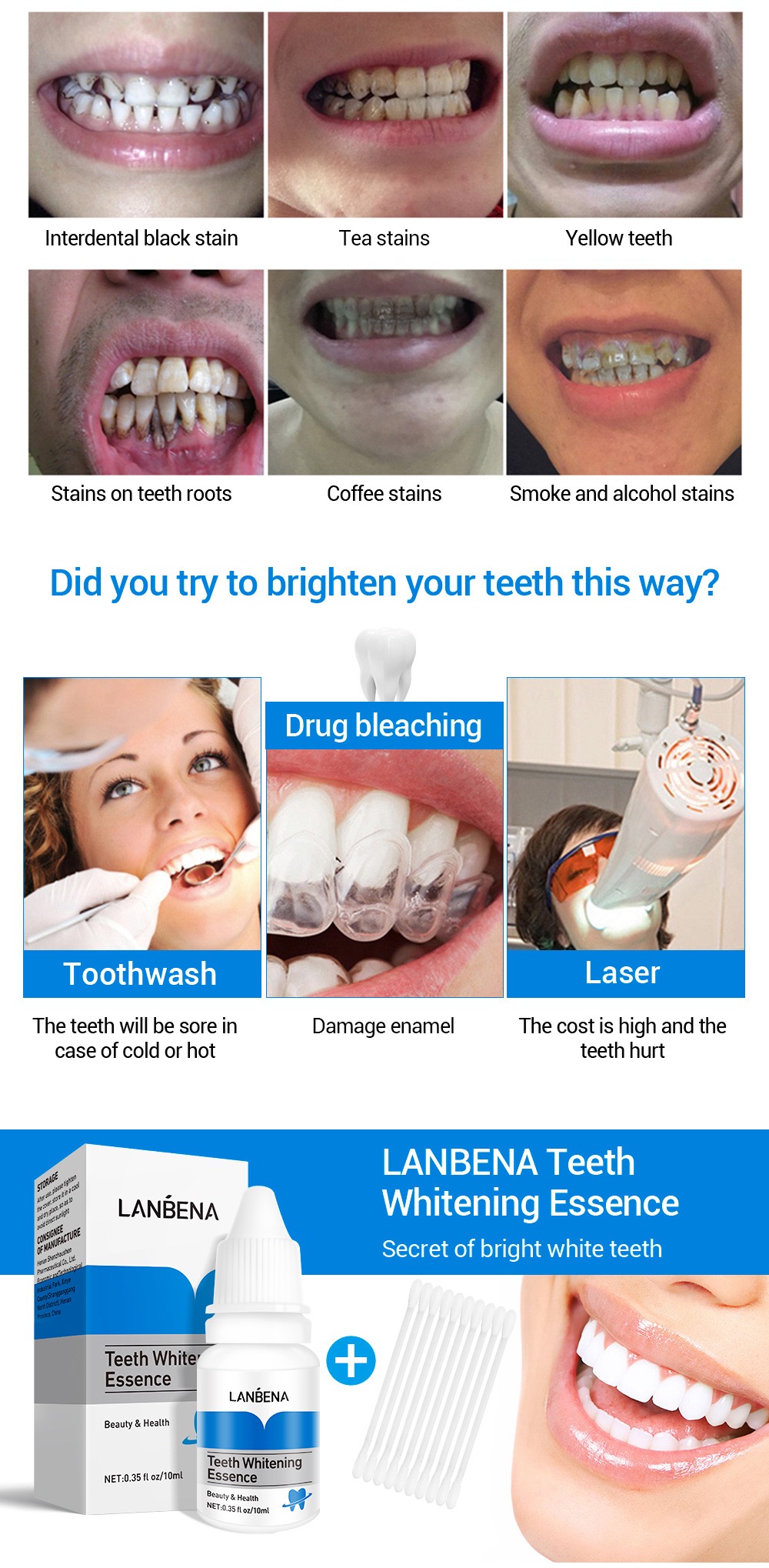 Teeth Whitening Essence Effect