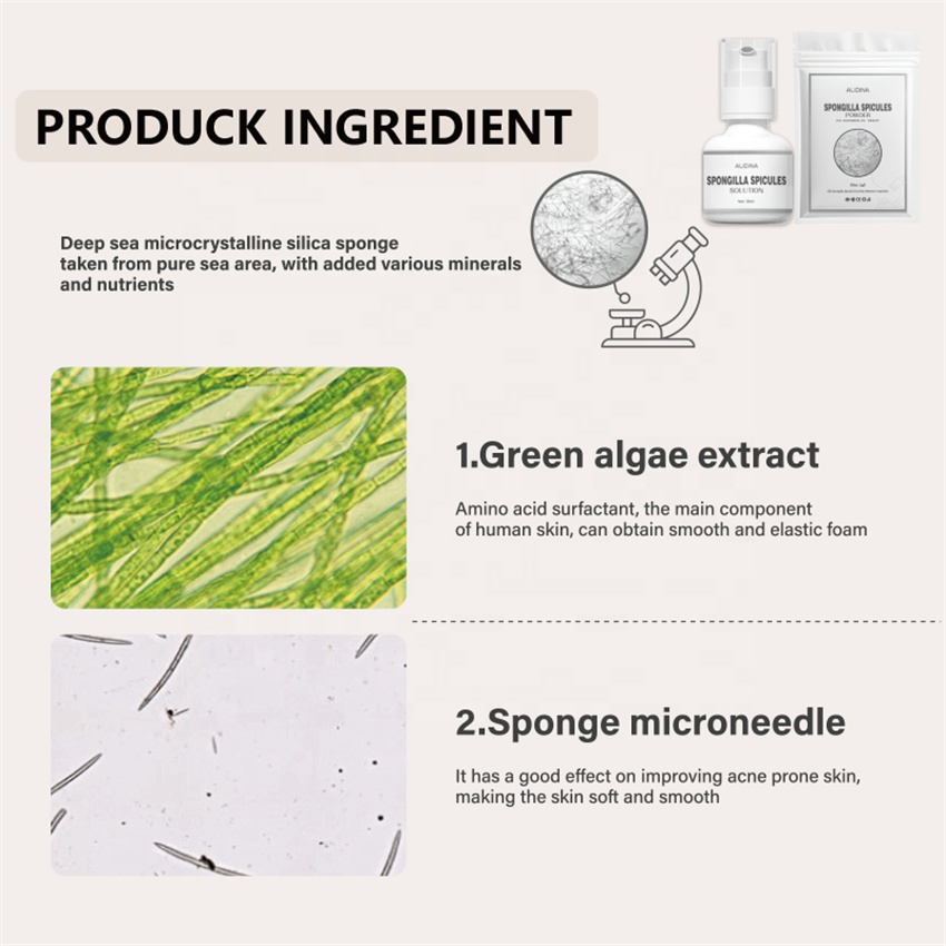 OEM Natural Spongilla Spicules Powder | Skin Peeling &amp; Exfoliation | Salon &amp; Personal Use | Acne Treatment &amp; Whitening